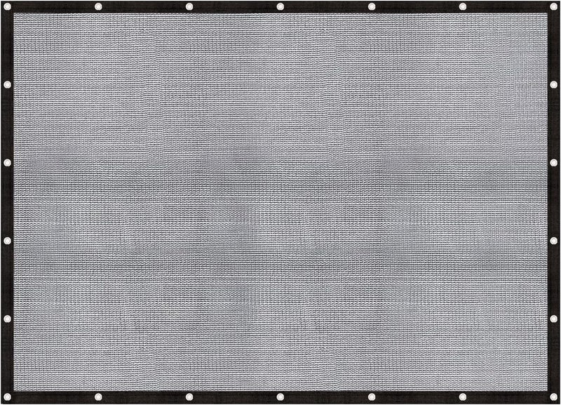 Cool Area 60-70% Shade Cloth 8x10FT Heavy Duty Knitted Mesh Tarp with Grommets Mesh Screen for Patio Canopy Garden Porch Greenhouse Pools Dog Kennel Black - Image 1